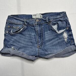 Garage Taille Haute High Rise Mini Denim Shorts Size 11